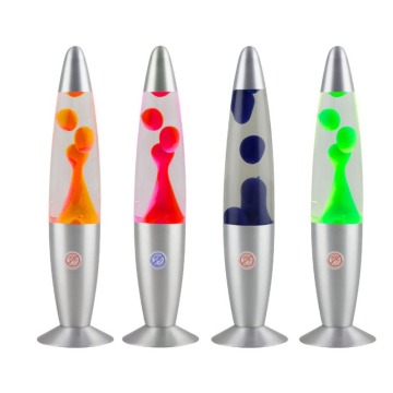 Wholesale Rocket Glass Bottle Colorful Glitter Round Base Table Light