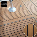 Jasnobrązowo-czarna podłoga z pianki EVA do łodzi jachtowych