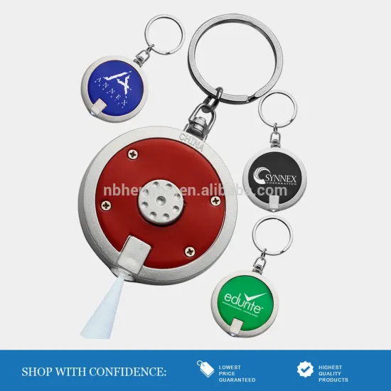 best selling keychain light with logo red