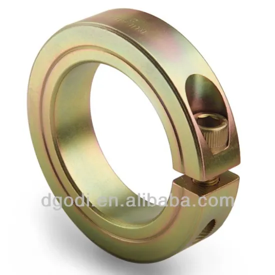 color zinc plated steel clamping shaft collar, split shaft collar
