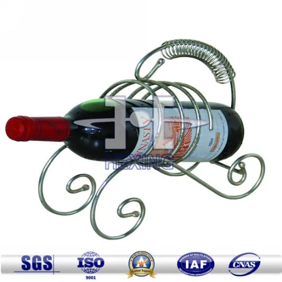standing metal wire wine rack