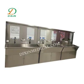 Hospital Surgical Scrubbing Sink Station With Two Taps