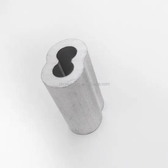 3/8\" Aluminum Hourglass Sleeves for Wire Ropes: US Type 8 Shape