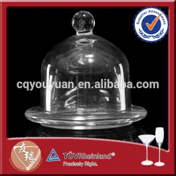 Super Flint Glass Covered Cake Stand Crystal Dessert Stands