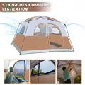 6 Person Cabin Tent with 5 Mesh Windows