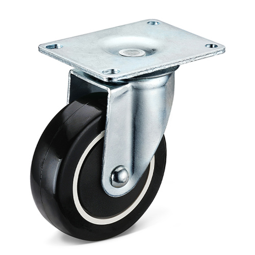 PU Rubber Trolley Wheel หน้าที่เบา