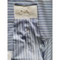 Hombres causales Y/D Poplin Club Collar Camisa larga