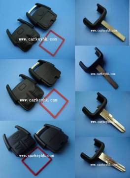 HU100 HU43 left right Blade Opel 3 button remote key shell blank cover case fob