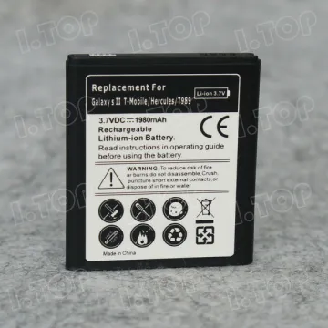 3.7V 1980mAh Battery For Samsung Galaxy S2 LTE T-Mobile T989 Hercules