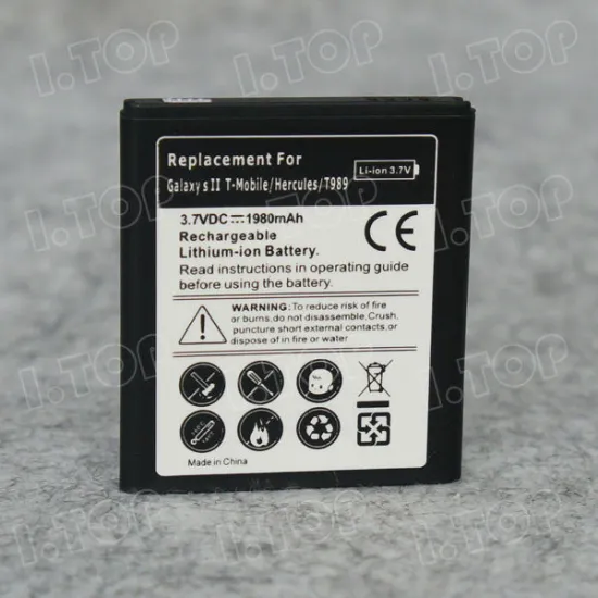 3.7V 1980mAh Battery For Samsung Galaxy S2 LTE T-Mobile T989 Hercules