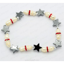 perle hématite roud bracelet