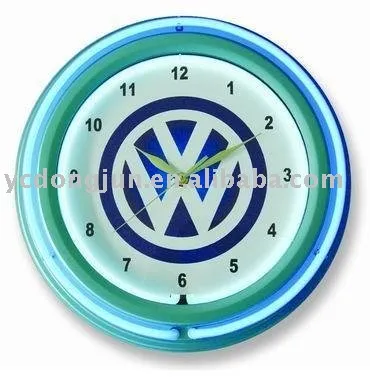 neon clock for color