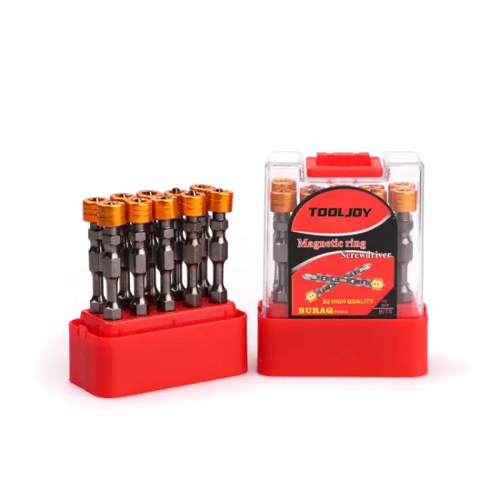 PH1-PH6 Hexagonal Double Head Screwdriver Set with Aluminum Magnet Wire and Elastic Stainless Steel Nozzle
