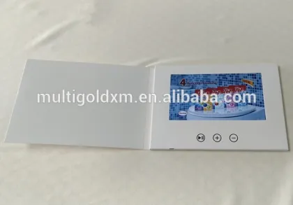 Customize LCD Video Brochure Card, Advertising Video Card, Video Greeting Card