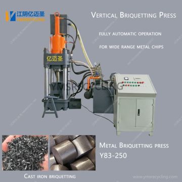 Metal Scrap Briquetting Machine for Cast Iron Chips