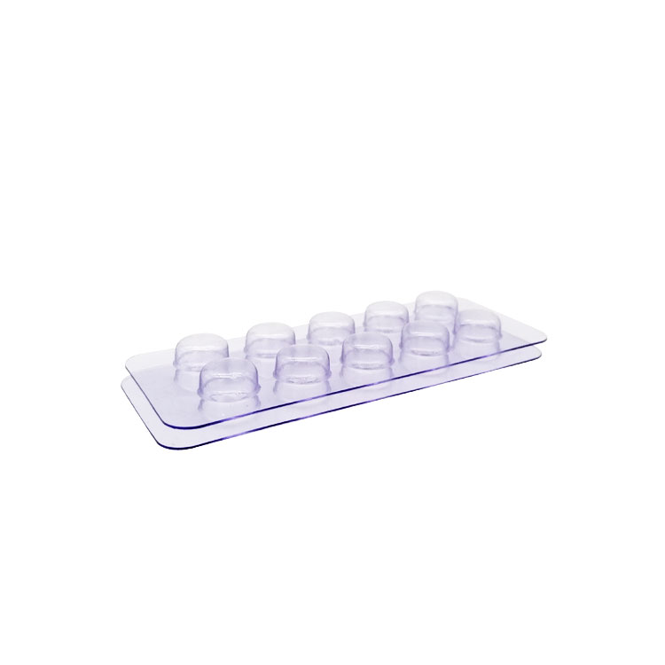 Medical pills clear plastic blister tray packaging