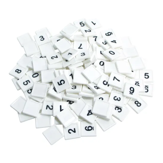 ABS Material Math Tiles Wholesaler - 175pcs Number & Symbols for Mental Math Skills Enhancement