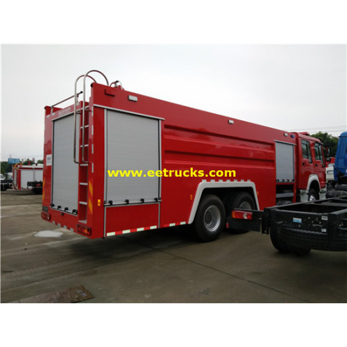 15m3 340hp HOWO Fire Fighting Trucks