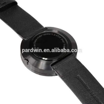 tempo libero black watch with lock caseback watch