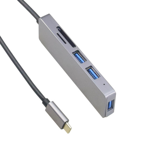 Multiple Support USB3.0 Type-C HUB TO HDMI+SD+TF+USB3.0*2