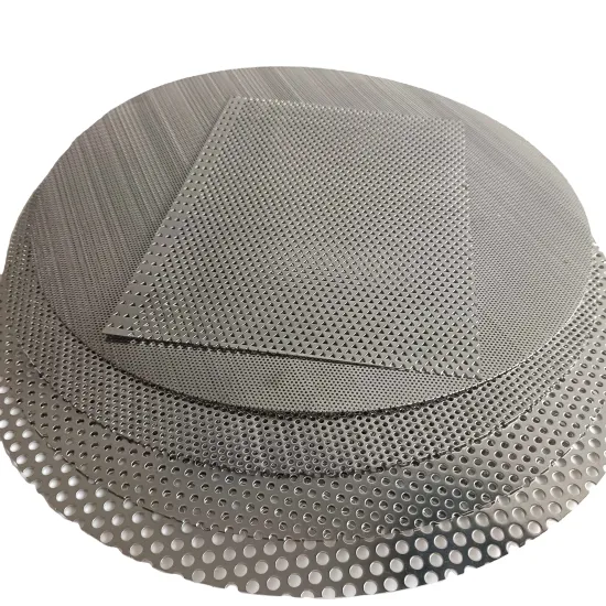 Aluminum Perforated Punching Round Hole Metal Mesh Sheet