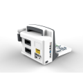 Scanner portátil de ultrassom preto e branco