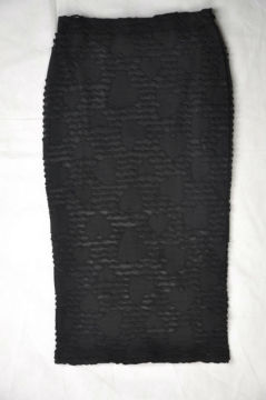 knit long skirt with punk style