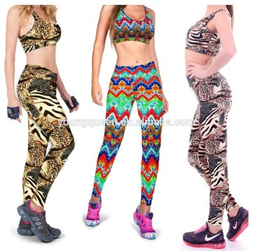 RM72 2015 new European and American women's printed sports bra and pant set print leggings