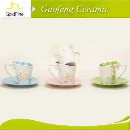 2014 high quality white porcelain tea cup