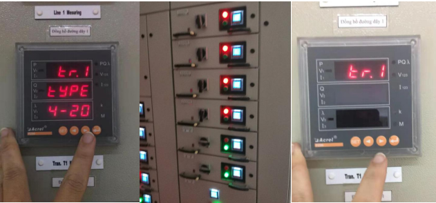 multifunction energy meter installation