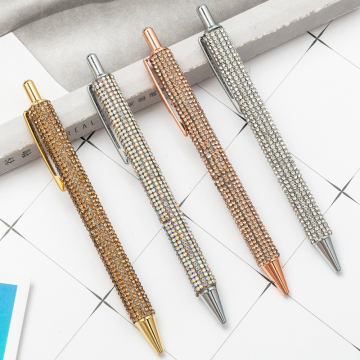 Creative Diamond Press Metal Ballpoint Pen - Retro Office Pen