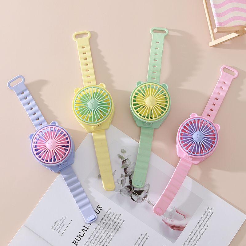 Cartoon-style watch shaped fan
