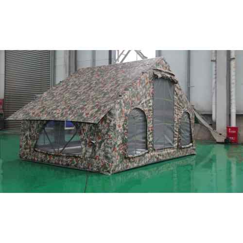 Oxford Fabric Camo Inflatable Tent for Wilderness Camping