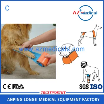 Medical orthopedics fracture first aid splint for animal