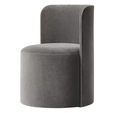 China Factory Direct Luxury Grey Velvet Dining Chairs