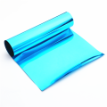 Rollo de plástico holográfico de color azul personalizado de color azul personalizado
