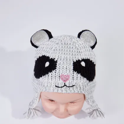 The children's winter knitted beanie hat