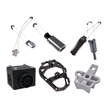 GETEKnet ADSS Pole Accessories: Tipo D for FTTH, Stainless Steel Band, Drop Suspension Pulleys