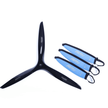17x8 Carbon Fiber Three-Bladed Propeller for Large Unmanned Aerial Vehicle Engines