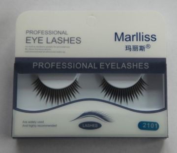 Reuable Tip Mellow Individual Party False Eyelashes / Strip Lash , Black