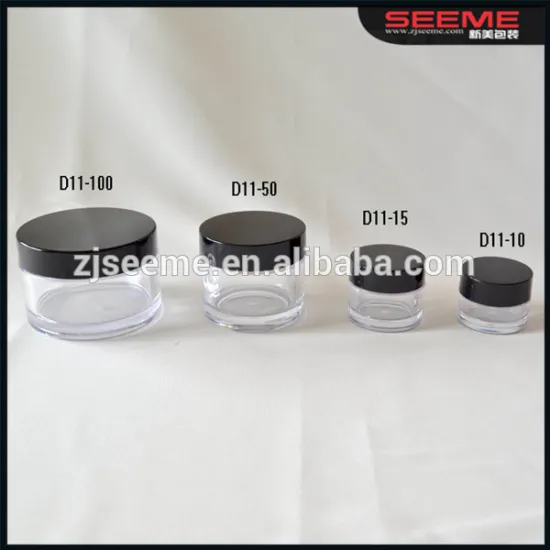 5g 10g makeup compact jar empty round loose powder jar without sifer