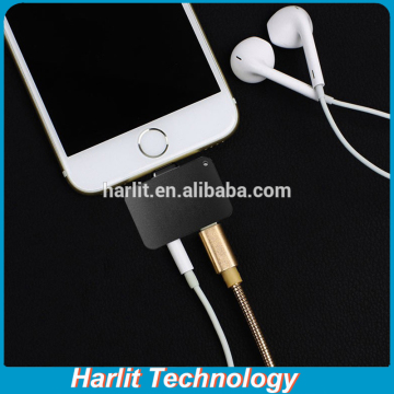 Upgraded 2 IN 1 Mini Audio Charging Adapter Splitter For iPhone 7 With 3.5 Aux Jack And Charge Port Support Latest IOS 10.3.2