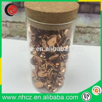 Rose Gold Large Pin in Cork Glass