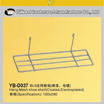 fashion factory mesh wall shoe display rack