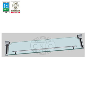 bathroom glass shelf