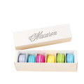 scatola di imballaggio per macarons con cassetto da 6 pacchi macaron personalizzata