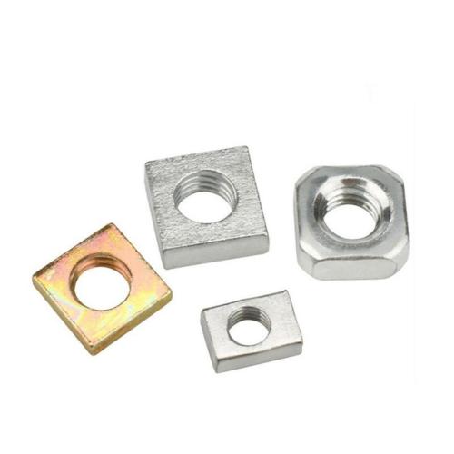 square nut with spring high strength M6 M8 M10 steel square nut Supplier