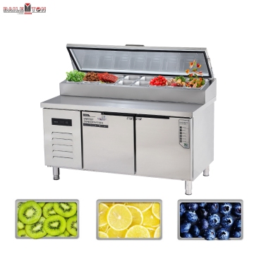 Refrigerated Workstations for Food Preparation: Counter Fridge Chiller Solutions for Pizza Sandwiches and Salad Bars