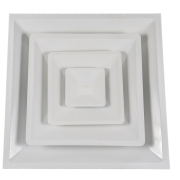 4CSD Steel Ceiling Square Diffuser: HVAC Parts, Supply Air Register, Diffuser, Drop Ceiling, HVAC Supply Grille, T-Bar Lay-in, 3CONED