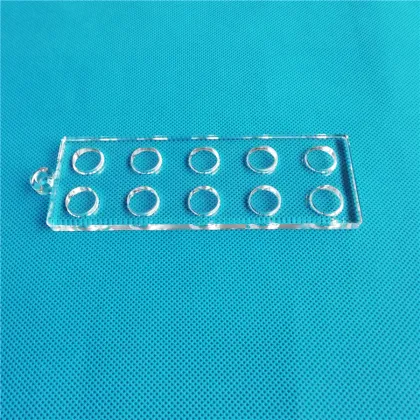 Quartz Combustion Boat with Ring for Muffle Furnace